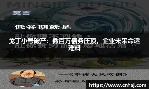 戈丁小号破产：数百万债务压顶，企业未来命运难料