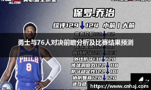 勇士与76人对决前瞻分析及比赛结果预测